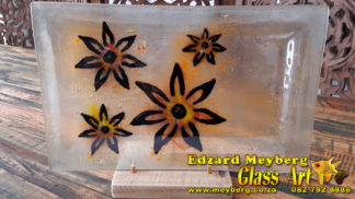 Tray Plate - Four flowers (32x20cm)